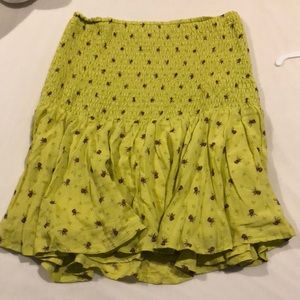 Strapless green Urban Outfitters top